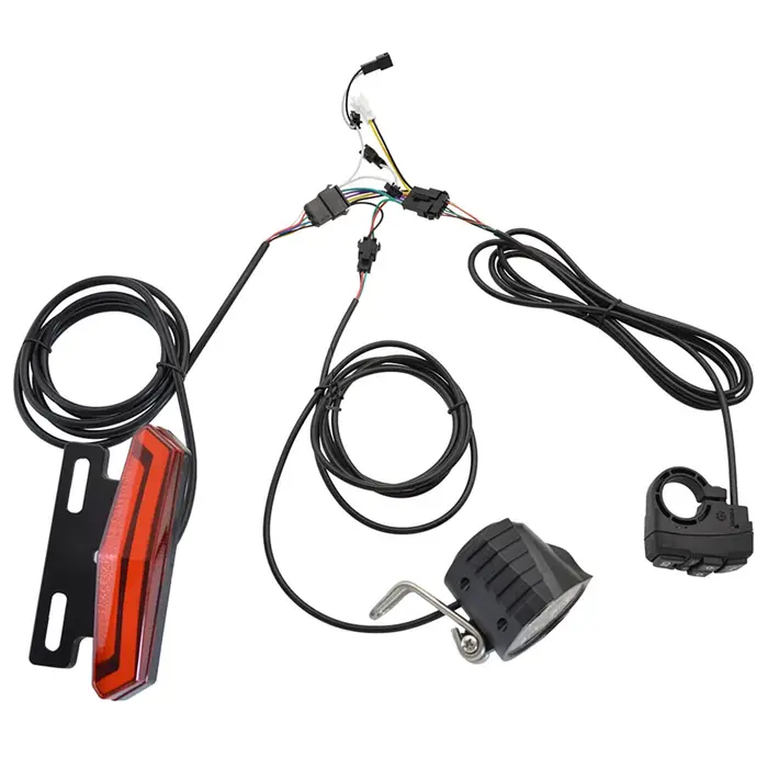 Ensemble de feux de freinage avant et arrière pour vélo électrique