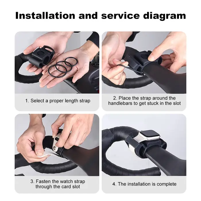 Support de Kit de montage de vélo sur Rail de guidon pour Garmin Forerunner