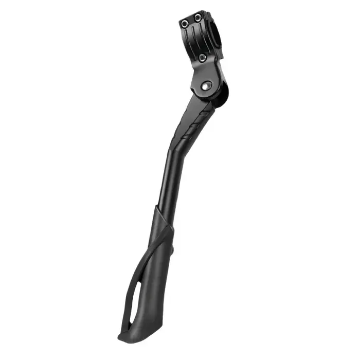 Béquille de vélo réglable en alliage d'aluminium noir robuste pour vtt vélo électrique pliant et véhicule de neige 24 à 29 pouces