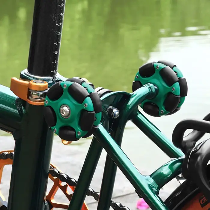 Roue auxiliaire universelle pliable Carston pour vélo, rotation 58 cm, adaptée aux roues de poussée rotatives