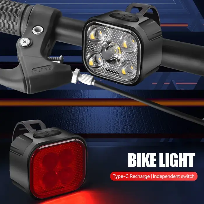 Feux avant et arrière de vélo à haute luminosité