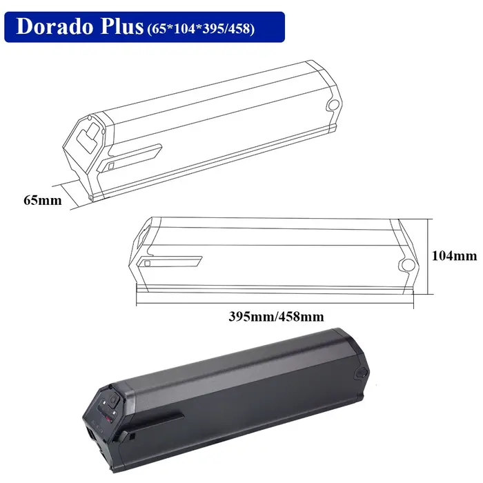 Batterie de vélo électrique NCM Moscow 500W 750W 13Ah 48V 16Ah 17.5Ah Reention Dorado X Class Fat Tire