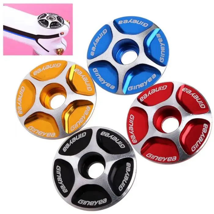 Capuchon de potence de vélo en alliage d'aluminium durable, noir, rouge, bleu, or, léger, accessoires de potence de vélo sans filetage pour sports de plein air