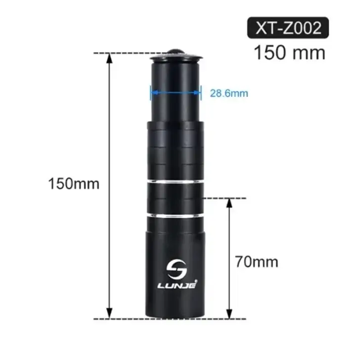 Extension de hauteur verticale pour guidon de vélo