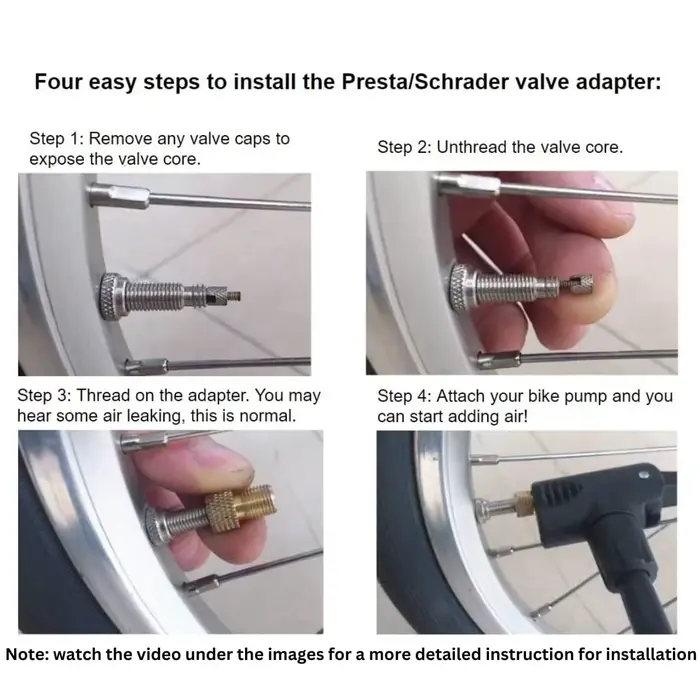 Adaptateur de convertisseur de pompe de Valve de vélo