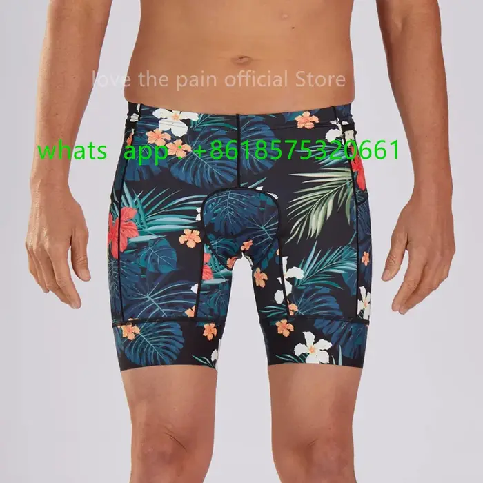 Zootekoi-Short de cyclisme sans bretelles pour homme