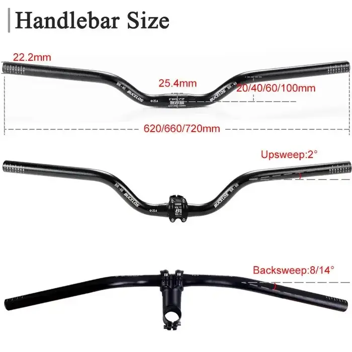 Guidon de vélo BUCKLOS 25