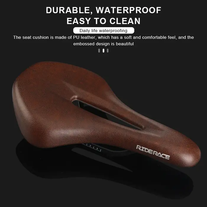 Selle de vélo ergonomique en cuir PU
