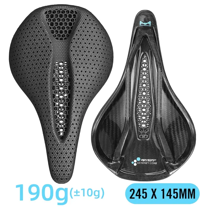 RYET 3D selle de vélo imprimée 145MM/155mm 7*9 carbone vtt coussin de siège