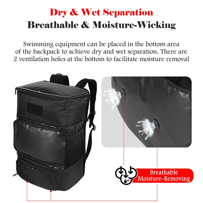 NOOYAH Sac à Dos pour Triathlon et Cyclisme – Grande Capacité