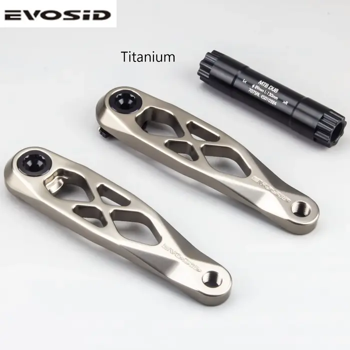 EVOSID VTT DUB pédalier creux une pièce pédalier 165mm 170mm 175mm CNC haute résistance manivelles 5