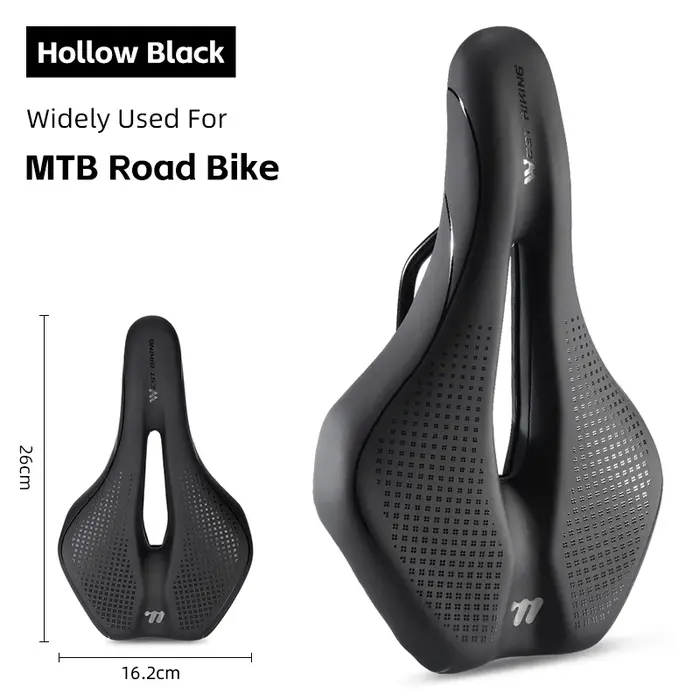 WEST BIKING Selle de vélo creuse respirante confortable