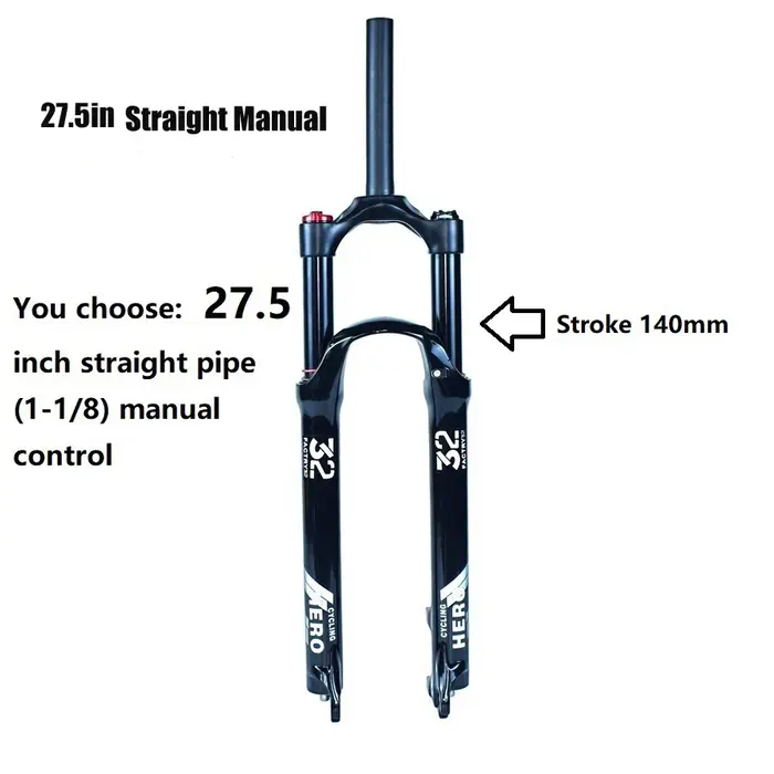 Fourche de suspension pneumatique pour VTT