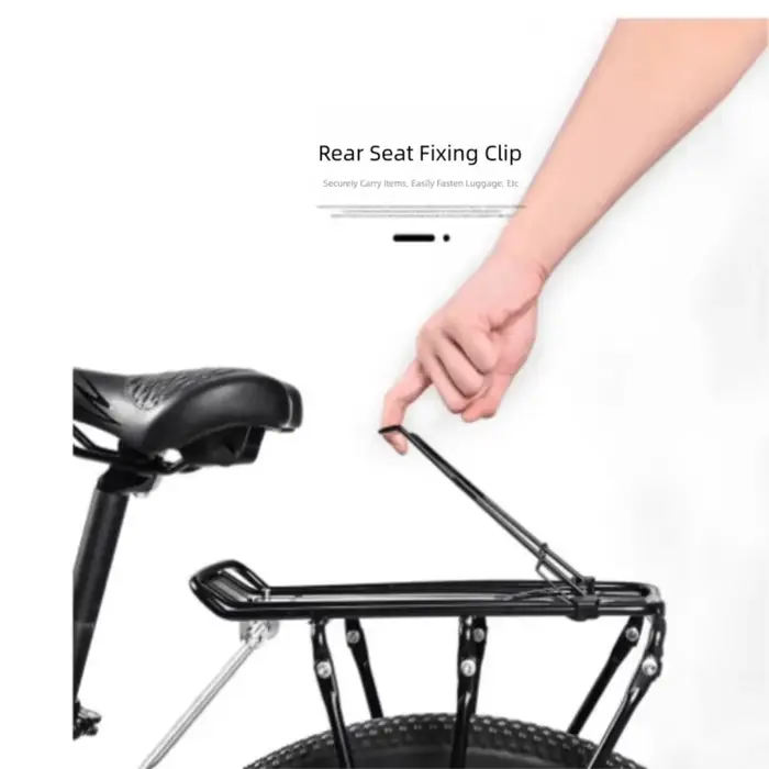 Porte-bagages arrière en alliage d'aluminium pour VTT