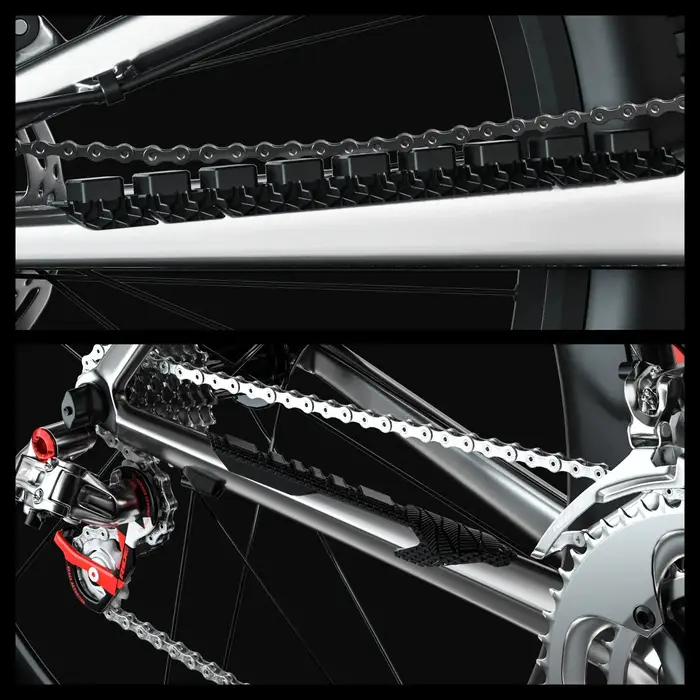ENLEE 3D vtt vélo de route chaîne en Silicone cadre