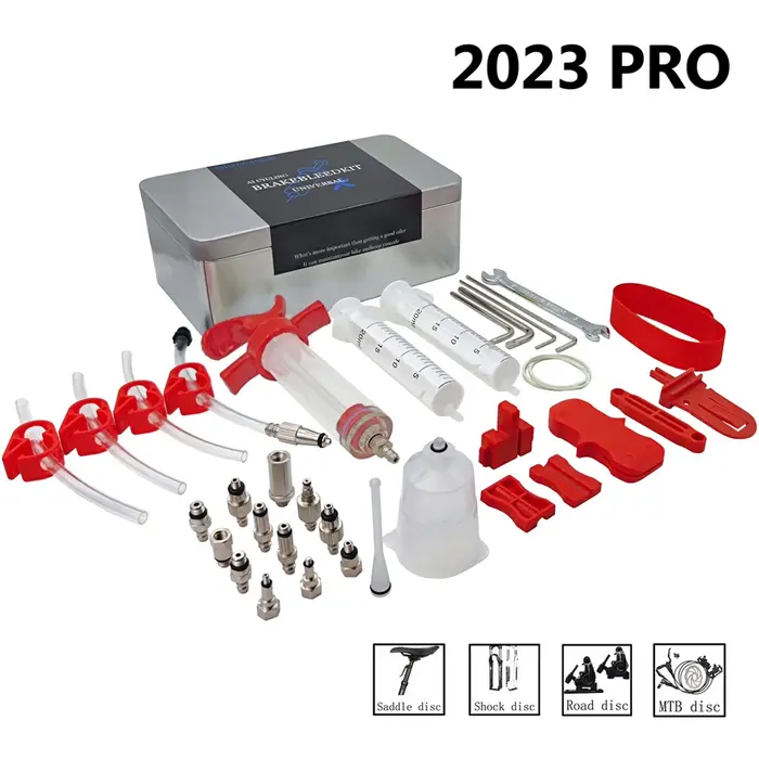 Kit de purge d'huile de frein à disque hydraulique de vélo professionnel, pour SHIMANO,SRAM,Avid, série vtt, outils de réparation de freins de vélo de route, 2024