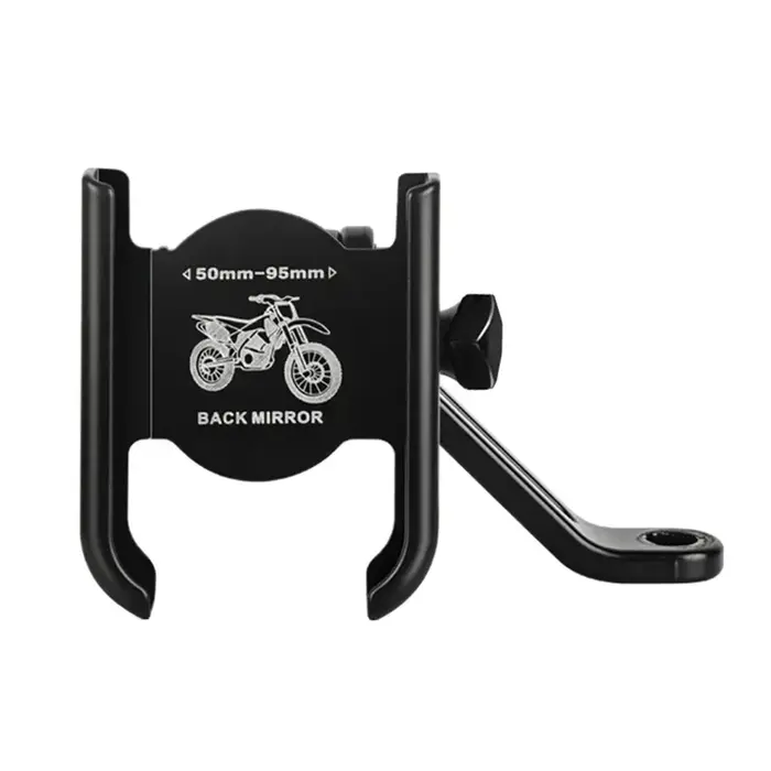 Support de téléphone de vélo en alliage d'aluminium, support GPS, Clip de montage de rétroviseur, gu
