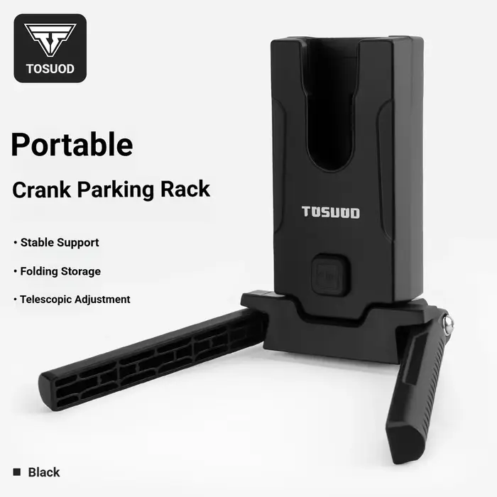 TOSUOD Repose-pieds portable pour vélo, support de stationnement pliable pour vélo de montagne et de