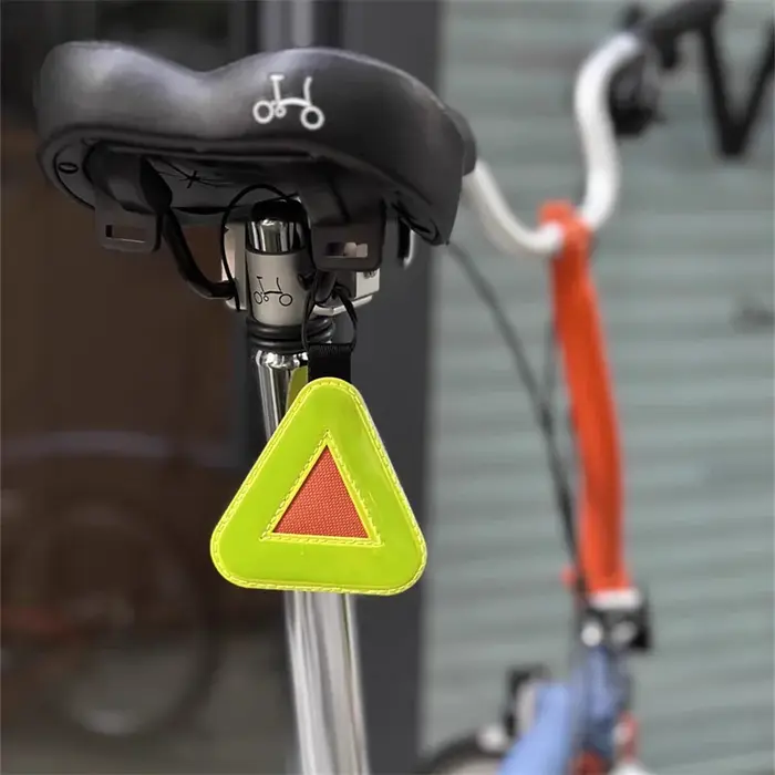 Triangle réflecteur de vélo pour Brompton, panneaux réfléchissants pour vélo de route, panneaux d'av