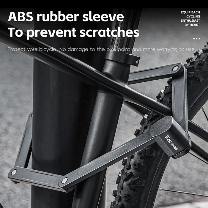 WEST BIKING-Serrure antivol pliable pour vélo de route et VTT