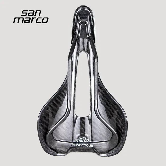 Selle de vélo de route en carbone intégral San Marco ultralégère