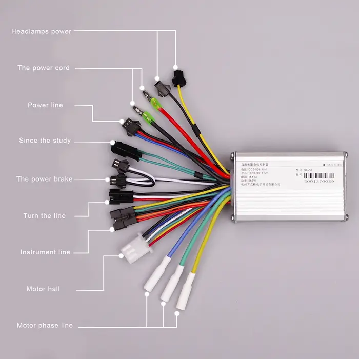 Compteur d'affichage LED étanche pour vélo électrique