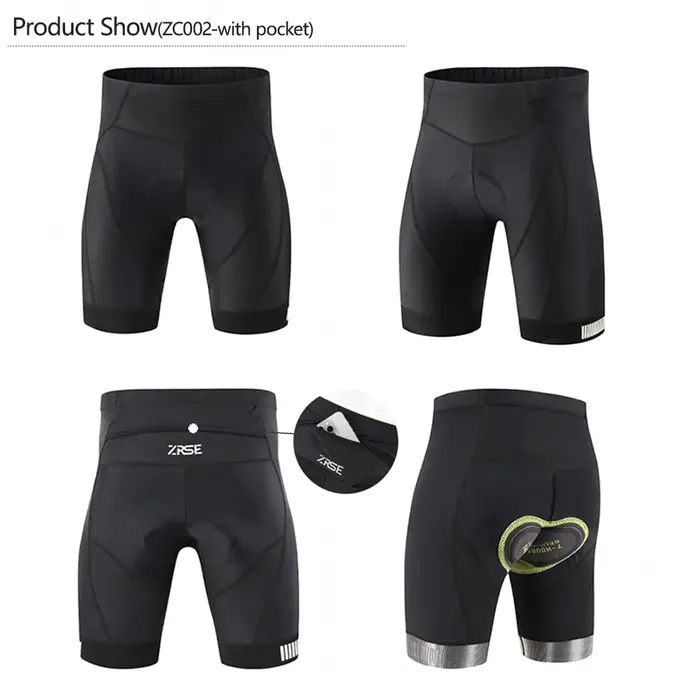 Short de cyclisme avec coussretours en gel pour hommes et femmes, vêtements de vélo, VTT, vélo de ro