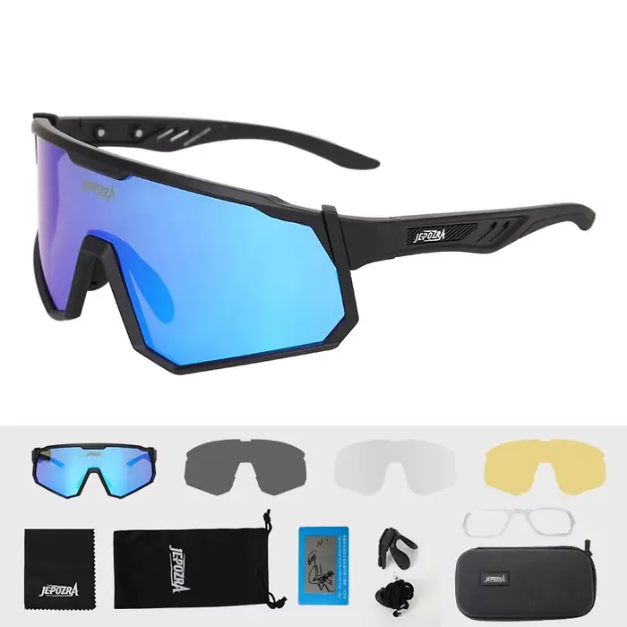 JEPOZRA – lunettes de cyclisme polarisées, photochromiques, pour Sports de plein air, VTT, lunettes 