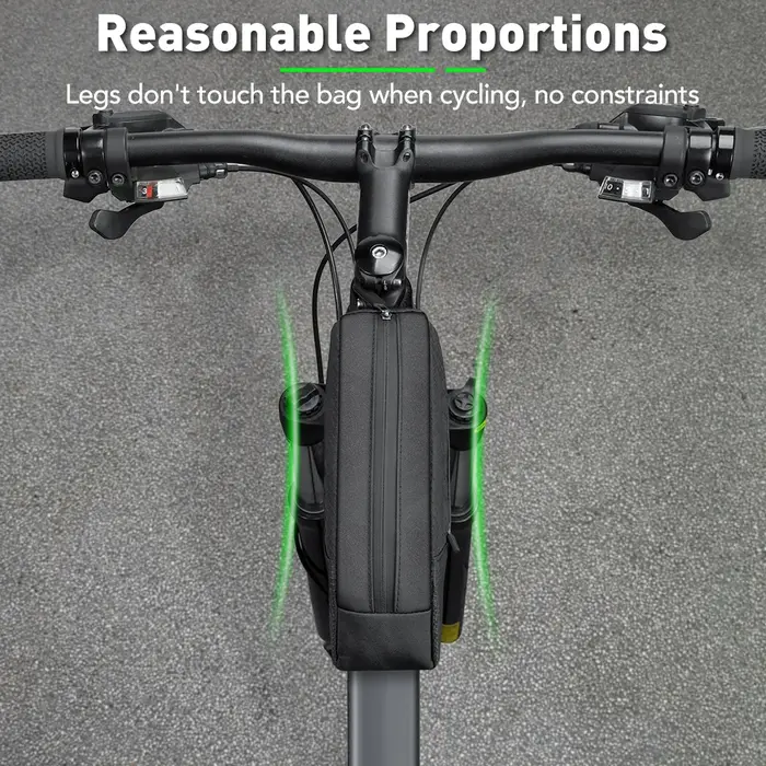 NEWBOLER sac de vélo 1.2L cadre Portable Tube avant sac de cyclisme vtt route