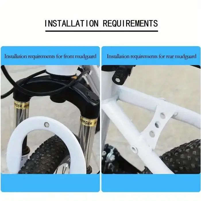 1 jeu de garde-boue pour vélo de route en montagne 700C