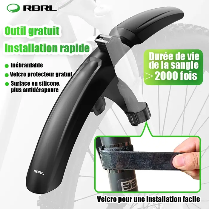 RBRL vtt garde-boue de vélo Velcro