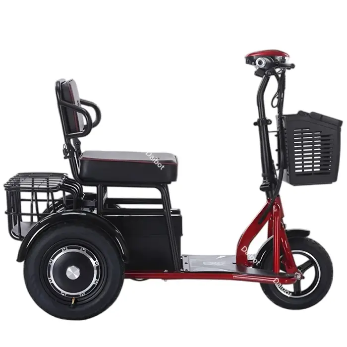 Tricycle électrique pré-assemblé pour femme familiale