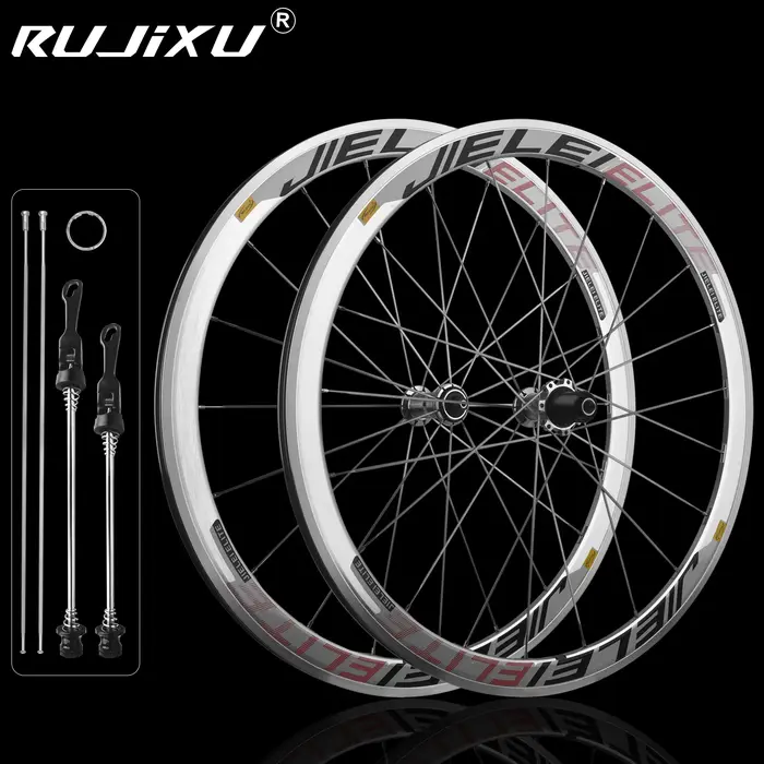 RUJIXU 700C Cadre de jeu de roues de vélo argenté
