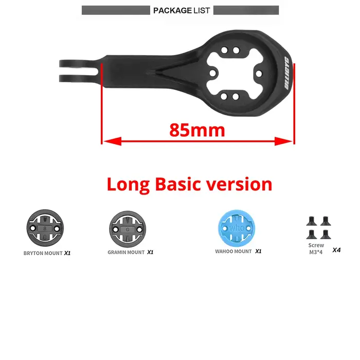 Pour Trek Bontrager Blendr BMC ICS Cervelo tige de vélo guidon avant Gopro Combo support pour Garmin