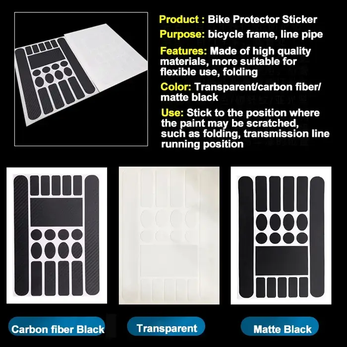 JOProtection-Autocollant pour cadre de vélo de montagne et de route