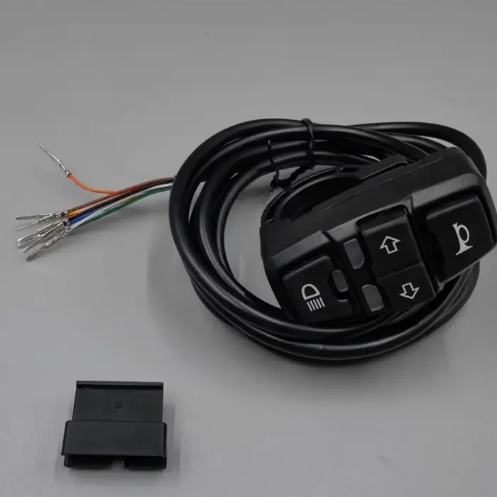 Joli de klaxon de clignotant étanche pour vélo électrique, interrupteur de commande marche/arrêt pou