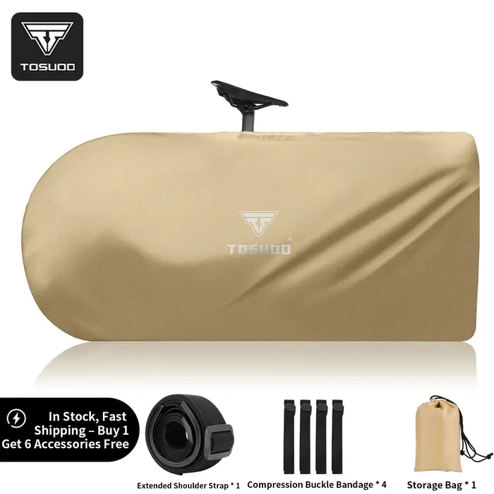 TOSUOD – sac de voyage pour vélo tout compris, grande ouverture, pour vélos de montagne et de route,