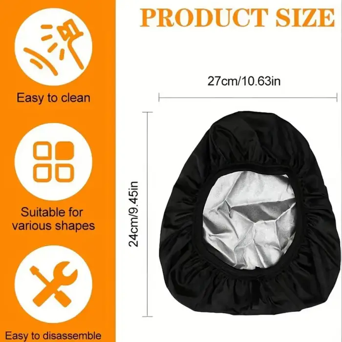 Housse de protection contre la pluie pour casques de vélo avec bandes réfléchissantes