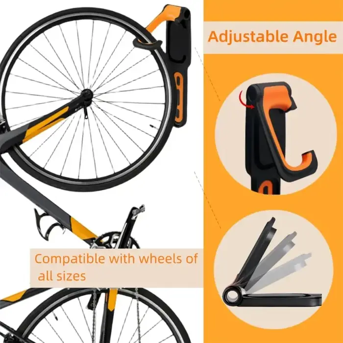 Support mural T1 pour vélo de route et VTT