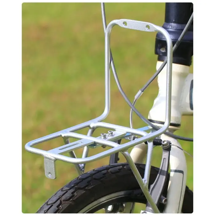 Panier avant en aluminium/alliage pour vélo de montagne pliable de 20 pouces