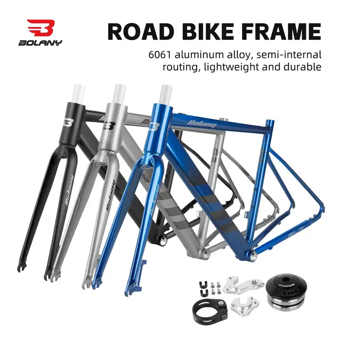 BOLANY cadre de vélo de route câble interne routage frein à disque Compatible 10x135mm