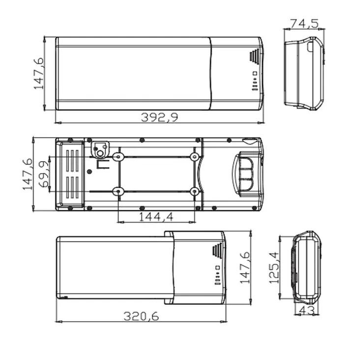 Batterie KHS Ebike 36V 48V 10.5Ah 14Ah 504Wh facile envoyé 200 Batteries de vélo électrique étendues 2.0