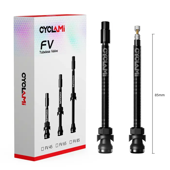 CYCLAMI – Valve Tubeless de vélo Presta FV 45/65/85mm