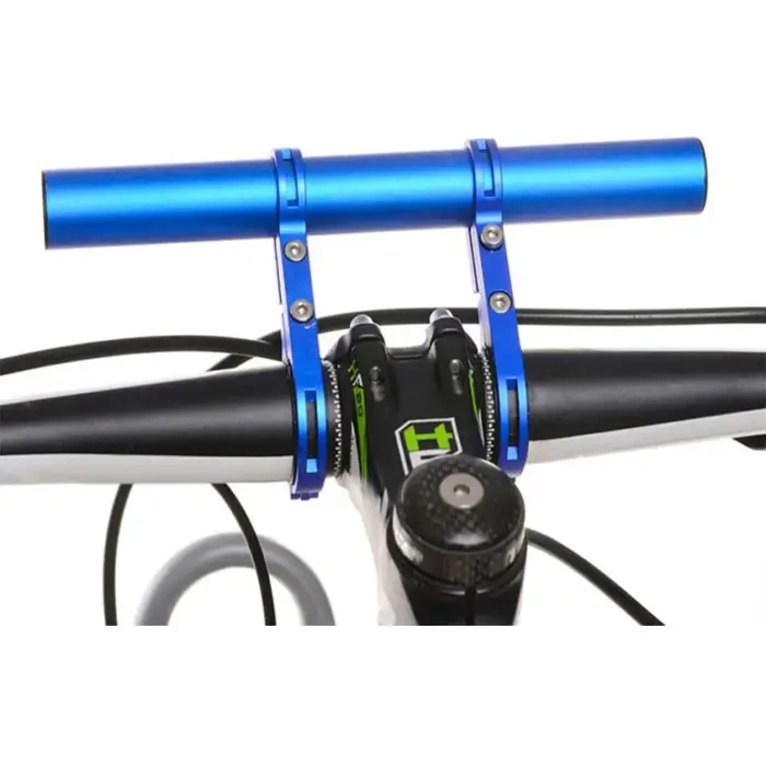 Extension de guidon en acier au carbone pour vélo de montagne route ou BMX avec support de téléphone GPS et accessoires