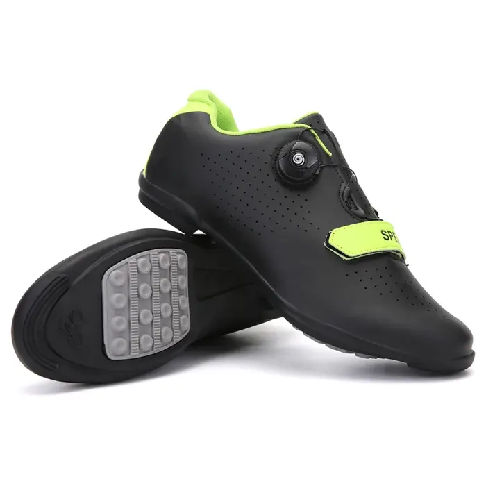 Nouvelles chaussures de cyclisme pour hommes, chaussures de sport de course sur route à verrouillage