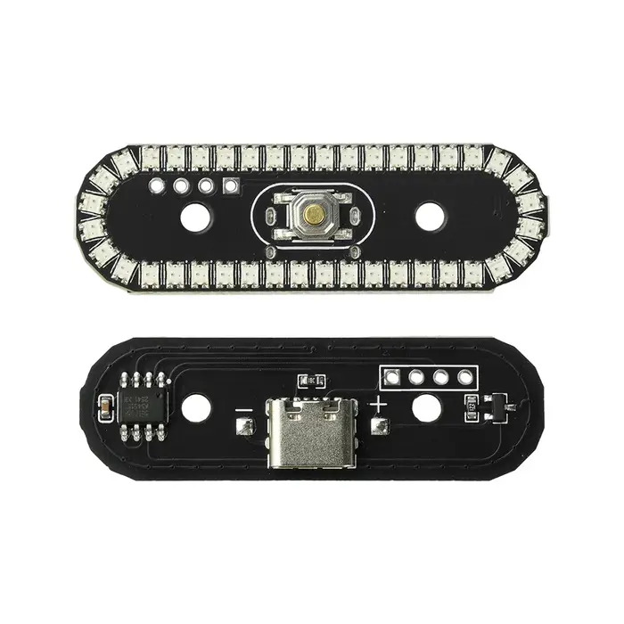 Feu arrière LED sans fil à 8 modes, multicolore, avec effet de défilement, clignotant, dégradé, resp