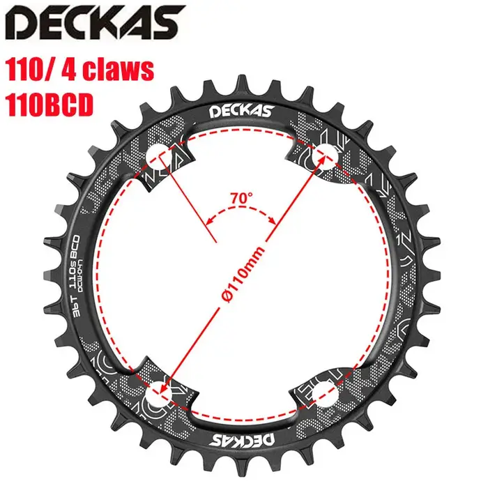 Deckas 110BCD plateau à 4 griffes vélo de route roue à chaîne large étroite pourshimano R7000 R8000 R9100 R9000 4700 5800 6800 R2000 R3000