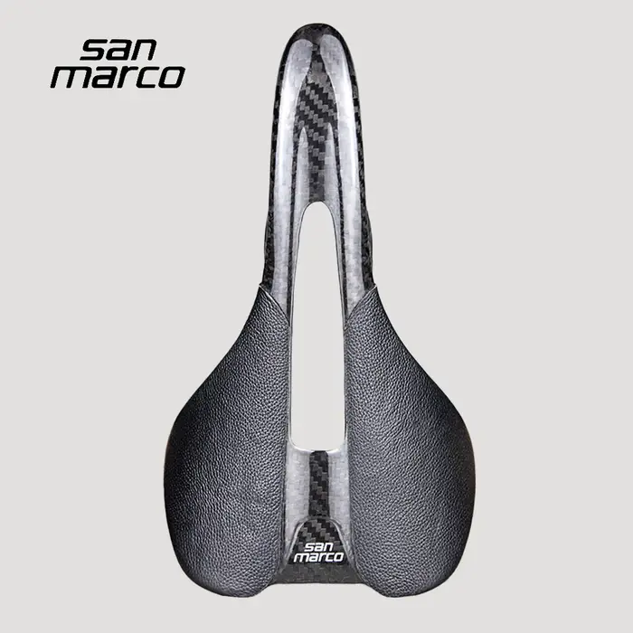Selle de vélo de route en carbone intégral San Marco ultralégère