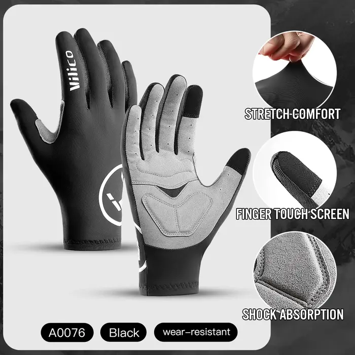 VILICO-Gants de Cyclisme Professionnels en Plein Air, avec Écran Tactile Sensible, Absorption des Ch