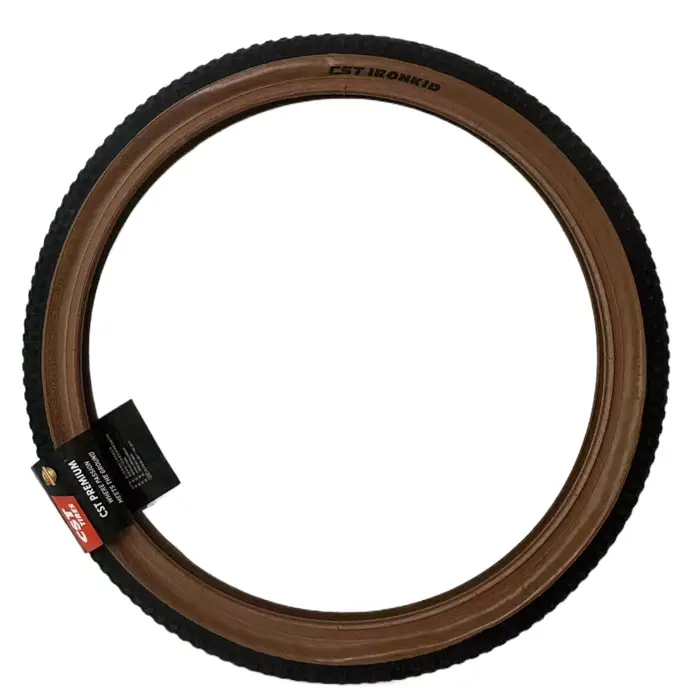 Pneus de vélo pliants rétro marron